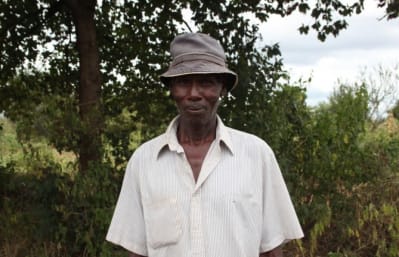 William Kivuva Wambua, a member of the Mukutano Shamba self help group and community in southeast Kenya