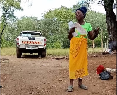 Mafita Muandipandussa - member of the Tsandzabue community