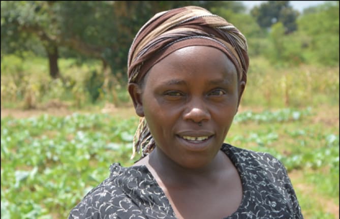 Stella Nduku of the Watuka self-help group, southeast Kenya