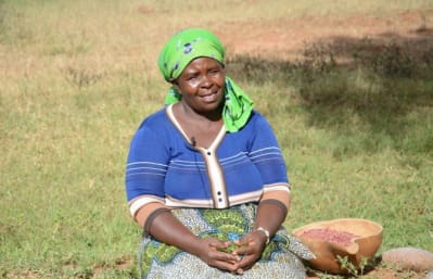 Jane Kisulu, a member of the Tukille self help group and community in southeast Kenya